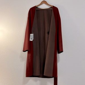 Uniqlo Double Face Collarless Coat - Medium